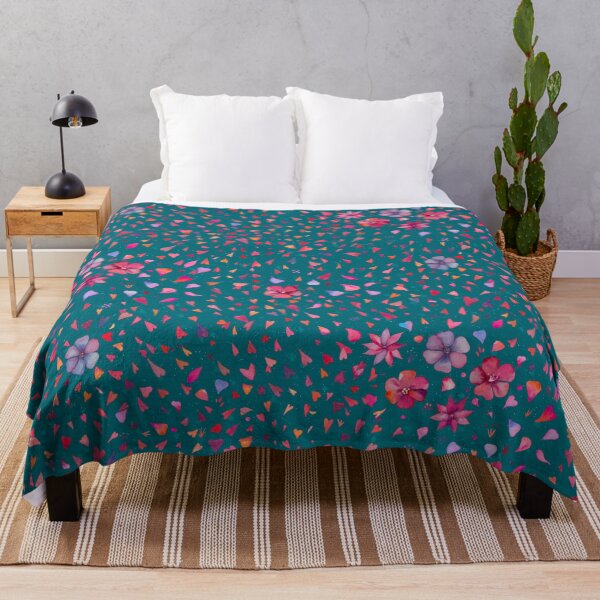 Item preview, Teal Floral Hearts designed and sold by Sukilopi.