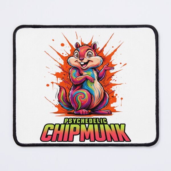 Item preview, Psychedelic Chipmunk Colorful Abstract Rodent designed and sold by ColeLaniTrading.