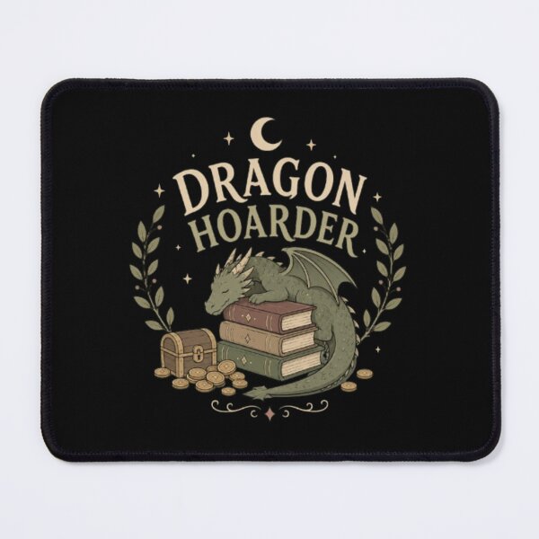 Item preview, Dragon Hoarder (And I'm Not Taking Inventory) – Fantasy Dragon Reader Book Lover Design designed and sold by Moonwoven Studio.
