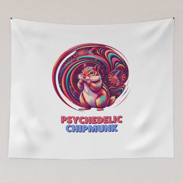 Item preview, Psychedelic Chipmunk Abstract Swirls Graphic designed and sold by ColeLaniTrading.