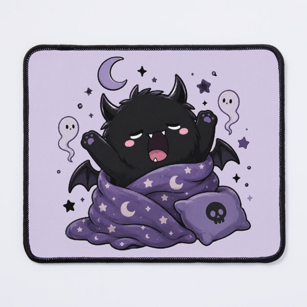 Item preview, Yawning Cute Demon Wrapped in a Starry Blanket designed and sold by House of Rein.