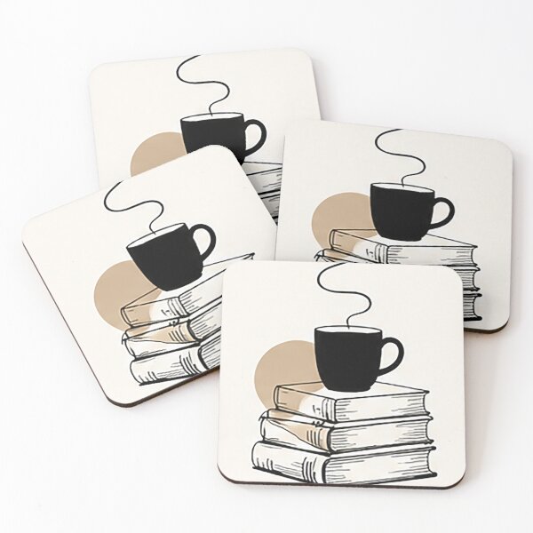 Item preview, Coffee and Books | Minimal Scandinavian Illustration designed and sold by Sara-Ai.