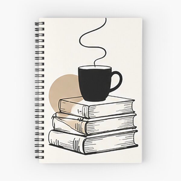 Item preview, Coffee and Books | Minimal Scandinavian Illustration designed and sold by Sara-Ai.