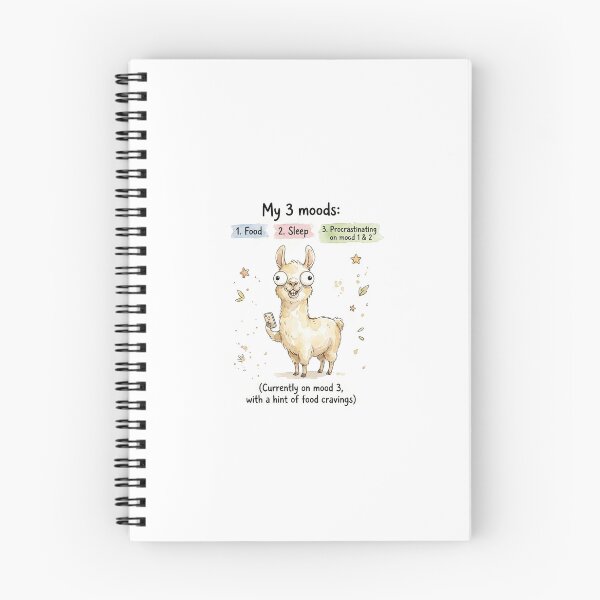 Item preview, Funny Llama Procrastination Meme designed and sold by DreamyBrushArt.