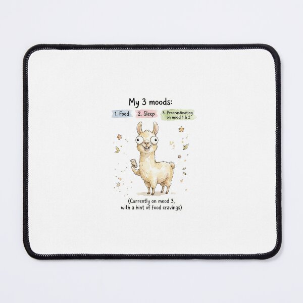 Item preview, Funny Llama Procrastination Meme designed and sold by DreamyBrushArt.