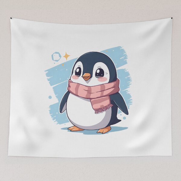 Item preview, Cute Penguin Sticker | Kawaii Winter Penguin Illustration | Cozy Penguin Art designed and sold by dreamz-world.