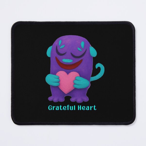 Item preview, Grateful Heart - Cute Purple Monster designed and sold by PatykArt.