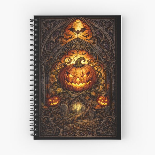 Item preview, Gothic Stained Glass Jack-o'-Lantern designed and sold by Giddy Bear Gifts.