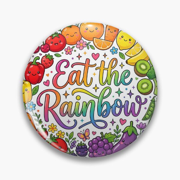 Item preview, Eat the Rainbow Cute Kawaii Fruits & Vegetables Sticker | Healthy Eating Rainbow | Vegan Food Cartoon Design designed and sold by Bhaskar Digital Art.