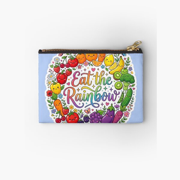 Item preview, Eat the Rainbow Cute Kawaii Fruits & Vegetables Sticker | Healthy Eating Rainbow | Vegan Food Cartoon Design designed and sold by Bhaskar Digital Art.