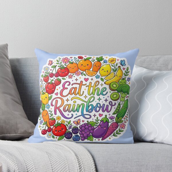Item preview, Eat the Rainbow Cute Kawaii Fruits & Vegetables Sticker | Healthy Eating Rainbow | Vegan Food Cartoon Design designed and sold by Bhaskar Digital Art.