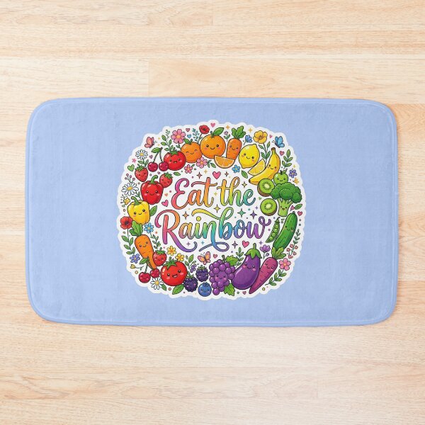 Item preview, Eat the Rainbow Cute Kawaii Fruits & Vegetables Sticker | Healthy Eating Rainbow | Vegan Food Cartoon Design designed and sold by Bhaskar Digital Art.