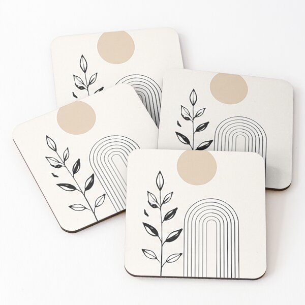 Item preview, Minimal Rainbow Botanical | Scandinavian Abstract Decor designed and sold by Sara-Ai.