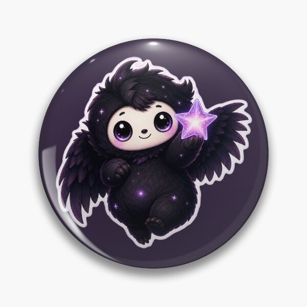 Item preview, Cute Celestial Winged Creature Presenting a Glowing Star designed and sold by House of Rein.
