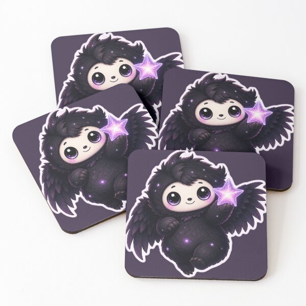 Item preview, Cute Celestial Winged Creature Presenting a Glowing Star designed and sold by House of Rein.