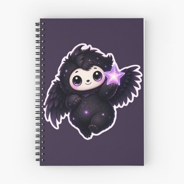 Item preview, Cute Celestial Winged Creature Presenting a Glowing Star designed and sold by House of Rein.