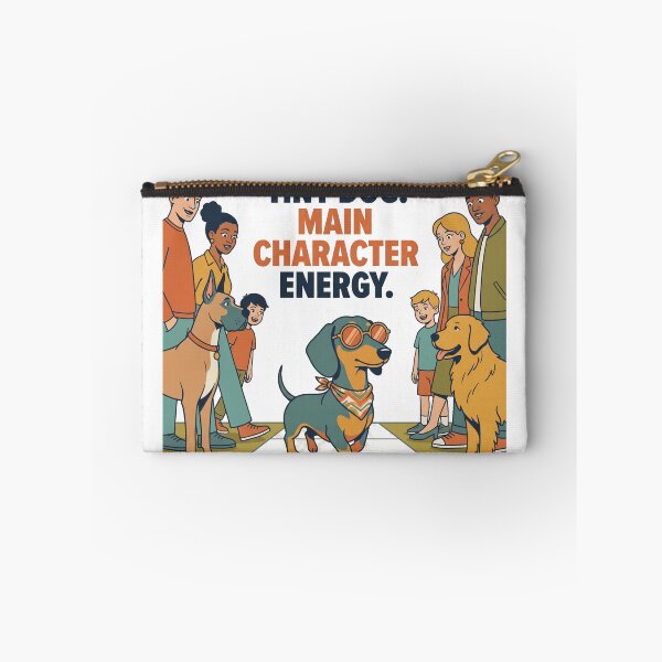 Item preview, Tiny Dog Main Character Energy Funny Dachshund Shirt | Cool Wiener Dog Gift for Doxie Lovers designed and sold by jgoteiner.