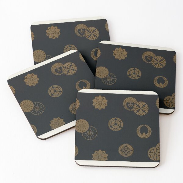 Item preview, Japanese Kamon Crest Pattern Gold designed and sold by snoograpes.