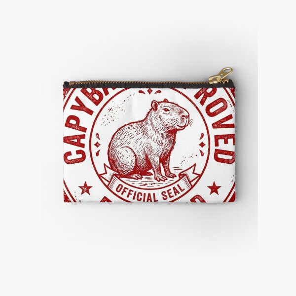 Item preview, Capybara Approved Funny Red Rubber Stamp Office designed and sold by Arobinoz.