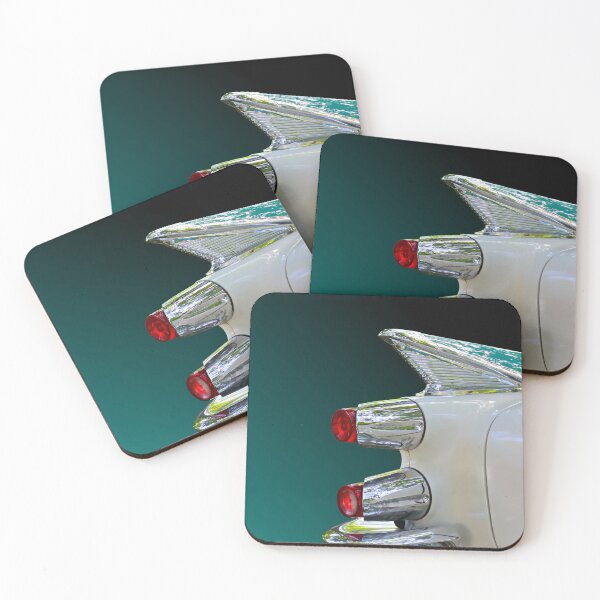 Item preview, 1959 Dodge Custom Royal Tailfin - Twin Chrome Bullet Taillights, Teal Classic Car Art designed and sold by Peter Kraaibeek Art Gallery.
