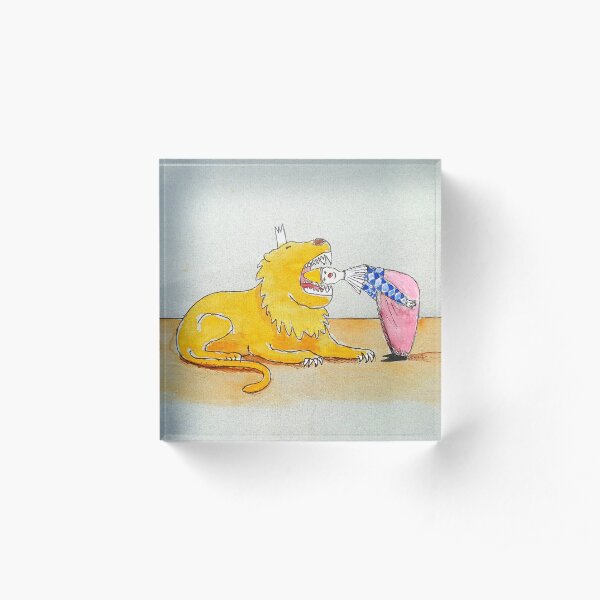 le clown dompteur Bloc acrylique
