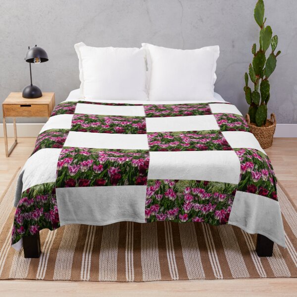 Item preview, Vibrant Pink and Purple Variegated Tulips designed and sold by radercolorfuls.