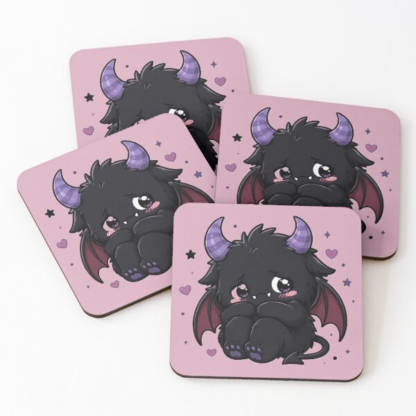 Item preview, Shy Cute Demon with Purple Horns designed and sold by House of Rein.