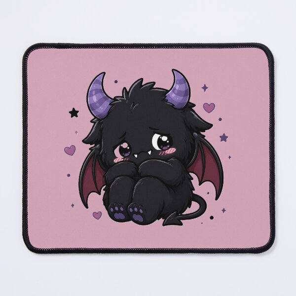 Item preview, Shy Cute Demon with Purple Horns designed and sold by House of Rein.