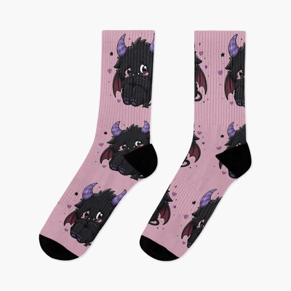 Item preview, Shy Cute Demon with Purple Horns designed and sold by House of Rein.
