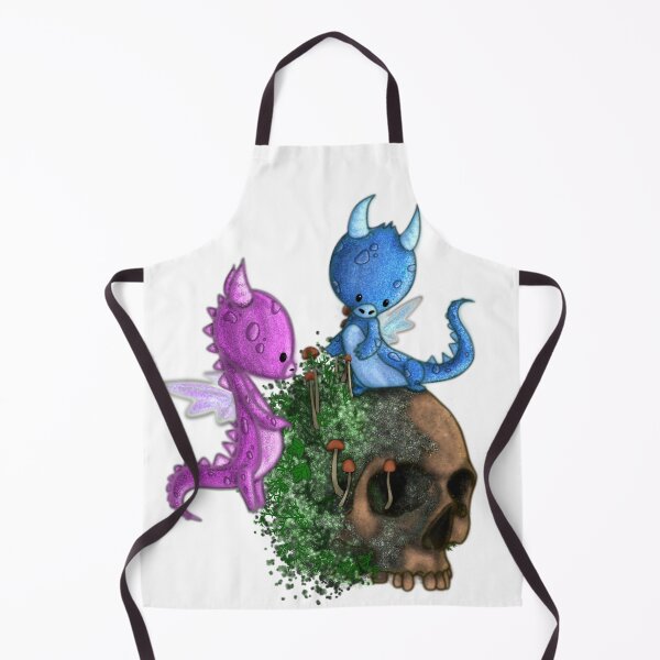 Item preview, Baby dragons discovering a skull designed and sold by A-Bee-444.