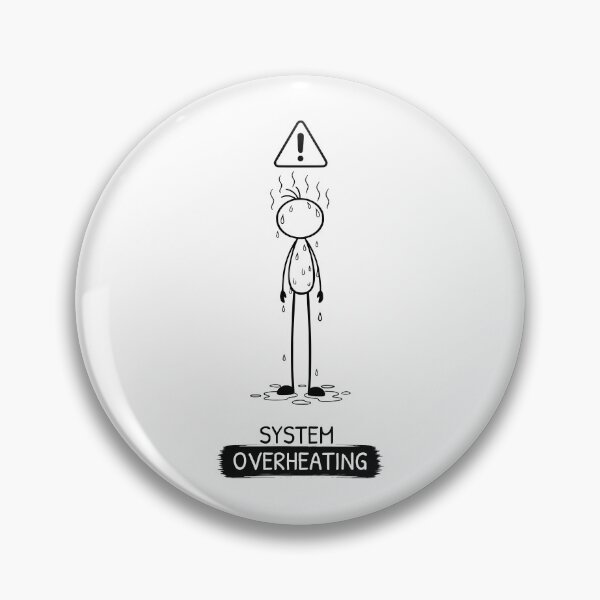 Item preview, Funny Hot Weather T-Shirt | Overheating | Summer Humour | Minimalist Stick Figure designed and sold by Pebl-Co.