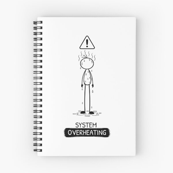 Item preview, Funny Hot Weather T-Shirt | Overheating | Summer Humour | Minimalist Stick Figure designed and sold by Pebl-Co.