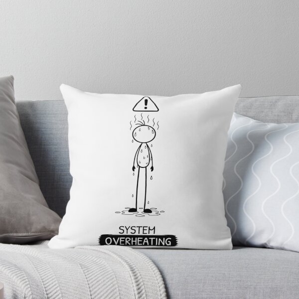 Item preview, Funny Hot Weather T-Shirt | Overheating | Summer Humour | Minimalist Stick Figure designed and sold by Pebl-Co.