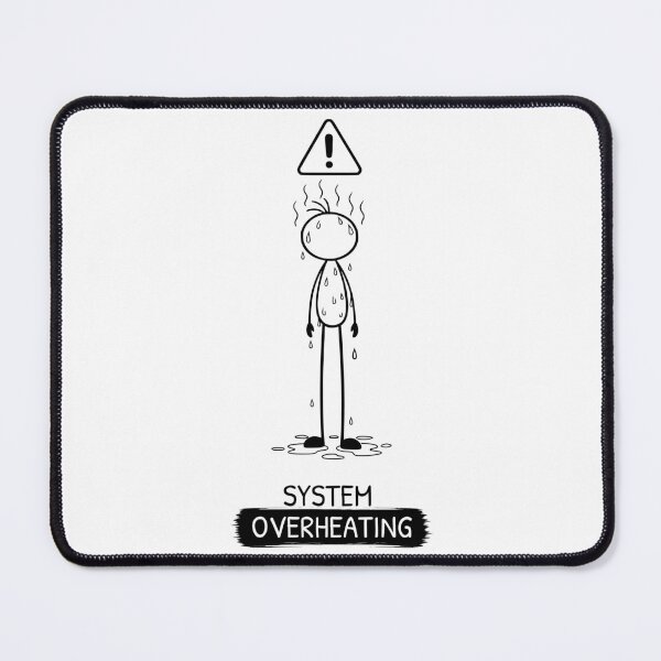 Item preview, Funny Hot Weather T-Shirt | Overheating | Summer Humour | Minimalist Stick Figure designed and sold by Pebl-Co.