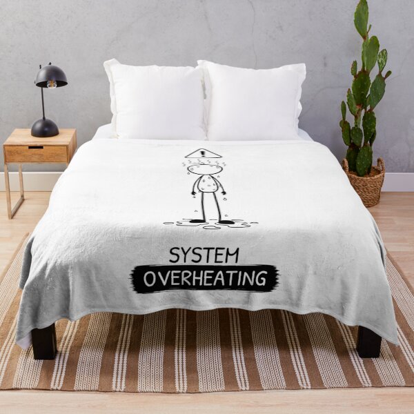 Item preview, Funny Hot Weather T-Shirt | Overheating | Summer Humour | Minimalist Stick Figure designed and sold by Pebl-Co.