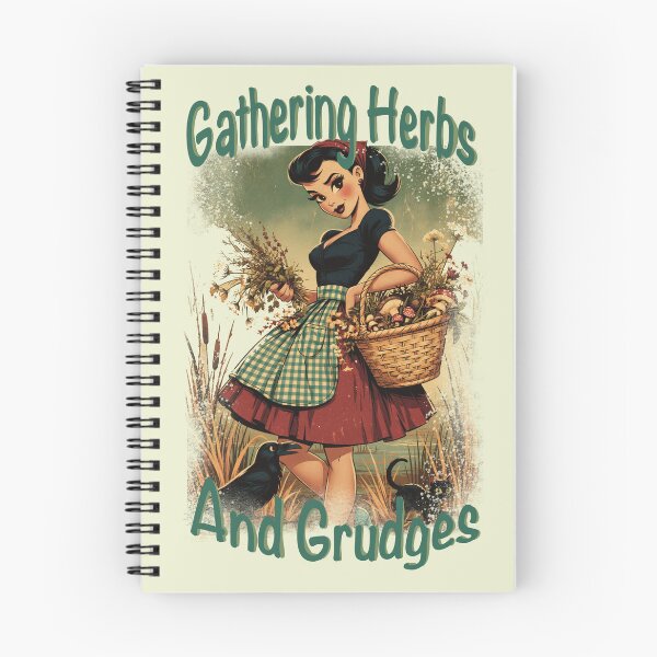 Item preview, Bog Witch Gathering Herbs and Grudges | Cottagecore Witch Halloween Art designed and sold by Quietest Riot.
