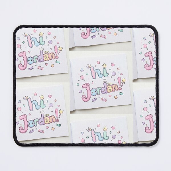 Item preview, Hi Jordon Cute Kawaii Pastel Doodles designed and sold by KaleChub.