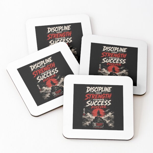 Item preview, Discipline Today Strength Tomorrow Success Forever | Motivational Samurai Quote designed and sold by Ak-art-shop.