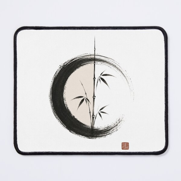 Item preview, Bamboo Breath Enso – Japanese Zen Circle Bamboo Design designed and sold by OblivionRise.