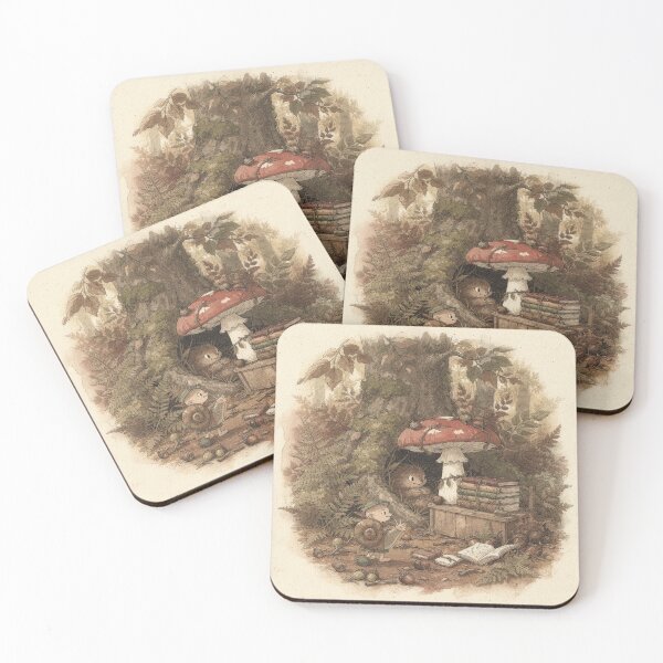 Item preview, Snail Bookseller at the Toadstool Stall designed and sold by PictorialWhimsy.