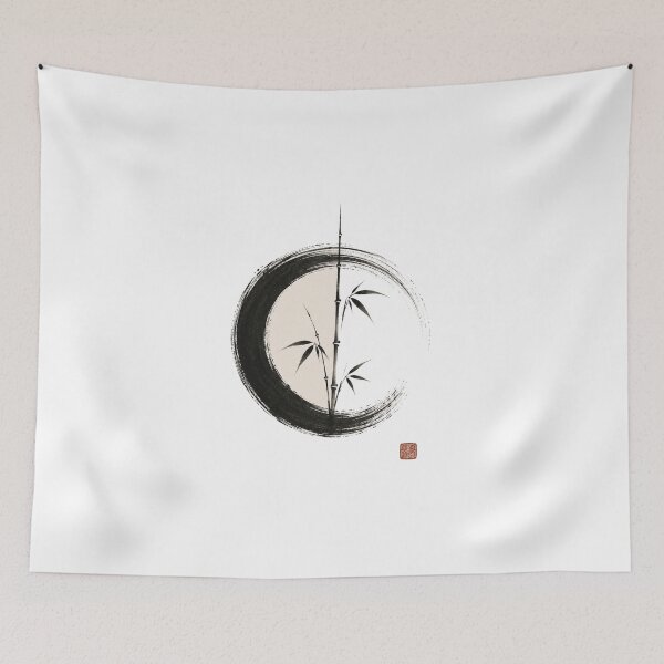 Item preview, Bamboo Breath Enso – Japanese Zen Circle Bamboo Design designed and sold by OblivionRise.
