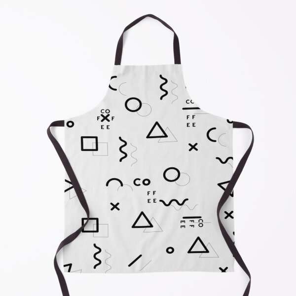 Item preview, COFFEE Memphis Pattern - White Minimal 90s Geometric Abstract designed and sold by ICANTWithoutCOFFEE.