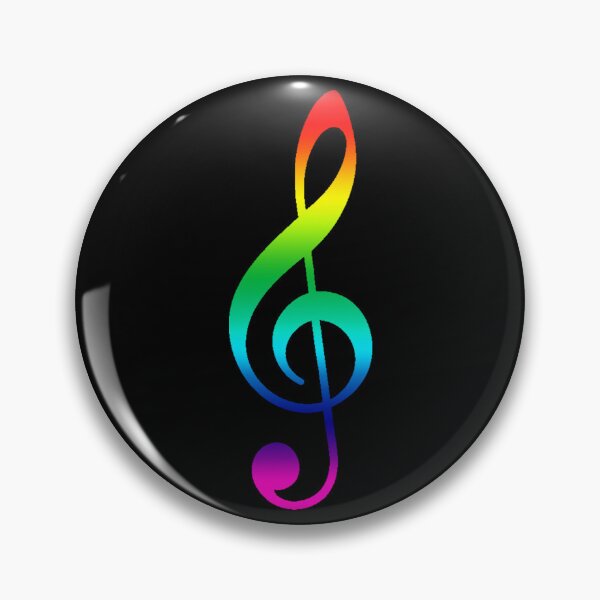 Item preview, Rainbow Treble Clef designed and sold by rfmdesigns.