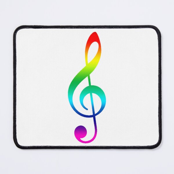Item preview, Rainbow Treble Clef designed and sold by rfmdesigns.