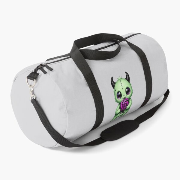 Item preview, Cute Green Monster Holding a Purple Lollipop designed and sold by House of Rein.