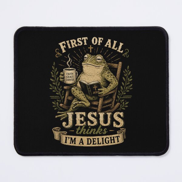 Item preview, First of All Jesus Thinks I'm A Delight funny Frog designed and sold by Kladhadredo.