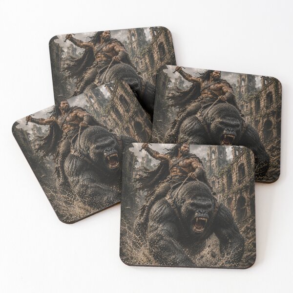 Item preview, EPIC FANTASY - Gorilla rider designed and sold by MetusArt.