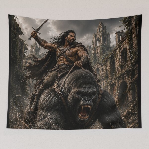 Item preview, EPIC FANTASY - Gorilla rider designed and sold by MetusArt.
