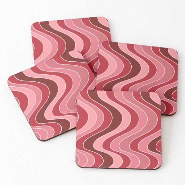 Item preview, Reto Wavy Pattern in Red designed and sold by Andrew  Hitchen.