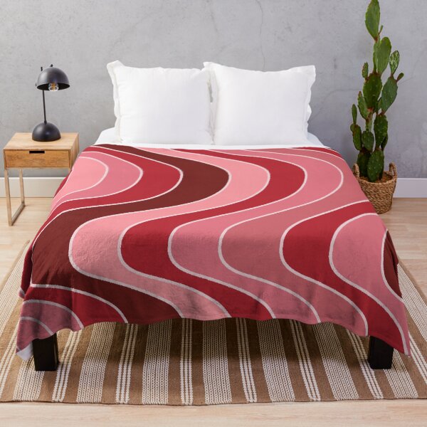 Item preview, Reto Wavy Pattern in Red designed and sold by Andrew Hitchen.